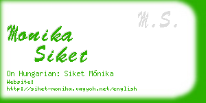 monika siket business card